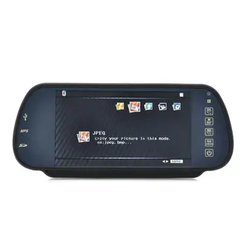 

Adeeing Bluetooth Rear View Mirror Monitor and Multimedia MP4 Player - 7 Inch Handsfree Bluetooth Rear View Mirror rNO