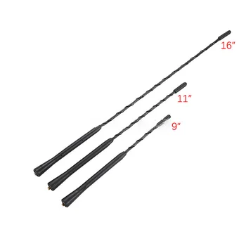 

Universal Car Roof Mast Whip 9/11/16 Inch Universal Car Roof Mast Whip Stereo Radio FM/AM Signal Aerial Amplified Antenna