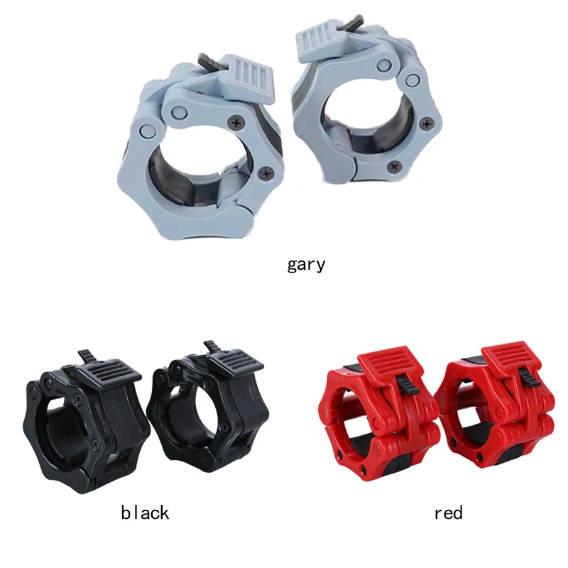 1Pcs Olympic Spinlock Collars Barbell Inner Diameter 50mm Lock Clips Clamp Weight lifting Bar Dumbbell For Fitness Body Building