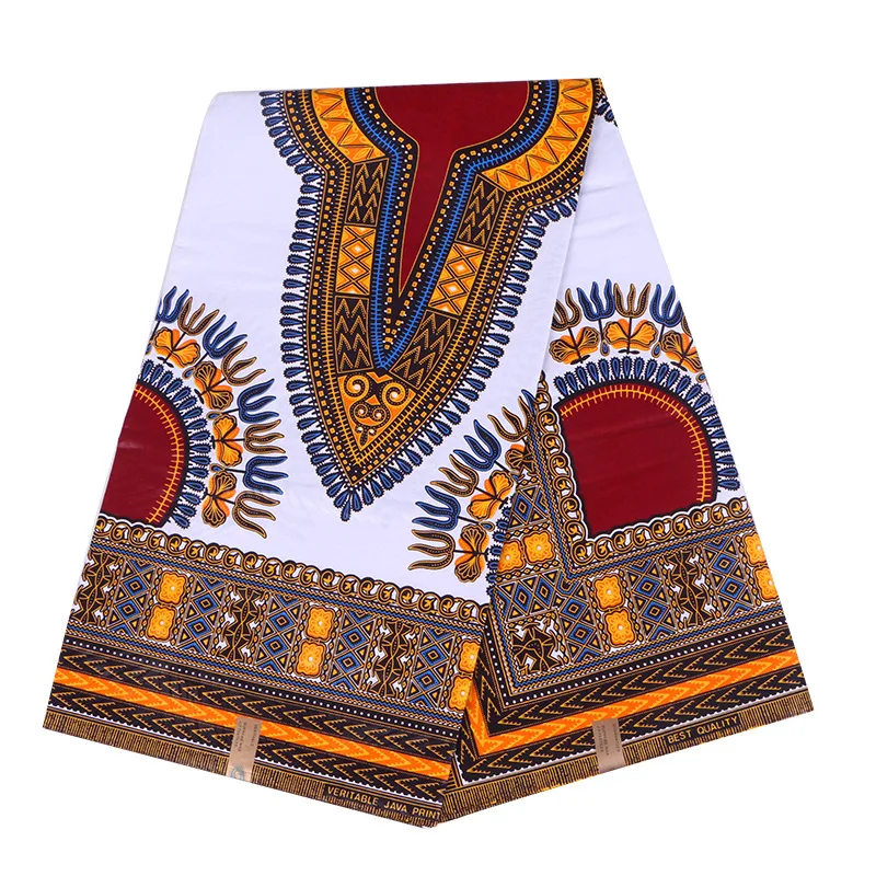 

2019 New African National clothing fabrics cotton calico Geometric pattern printed cloth cotton fabric Batik 100% Cotton