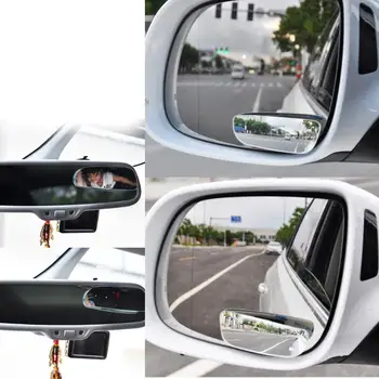 

2Pcs Auto Side 360 Wide Angle Convex Mirror Universal Car Vehicle Car Styling Blind Spot Rearview Rear View Mirror Small Mirror