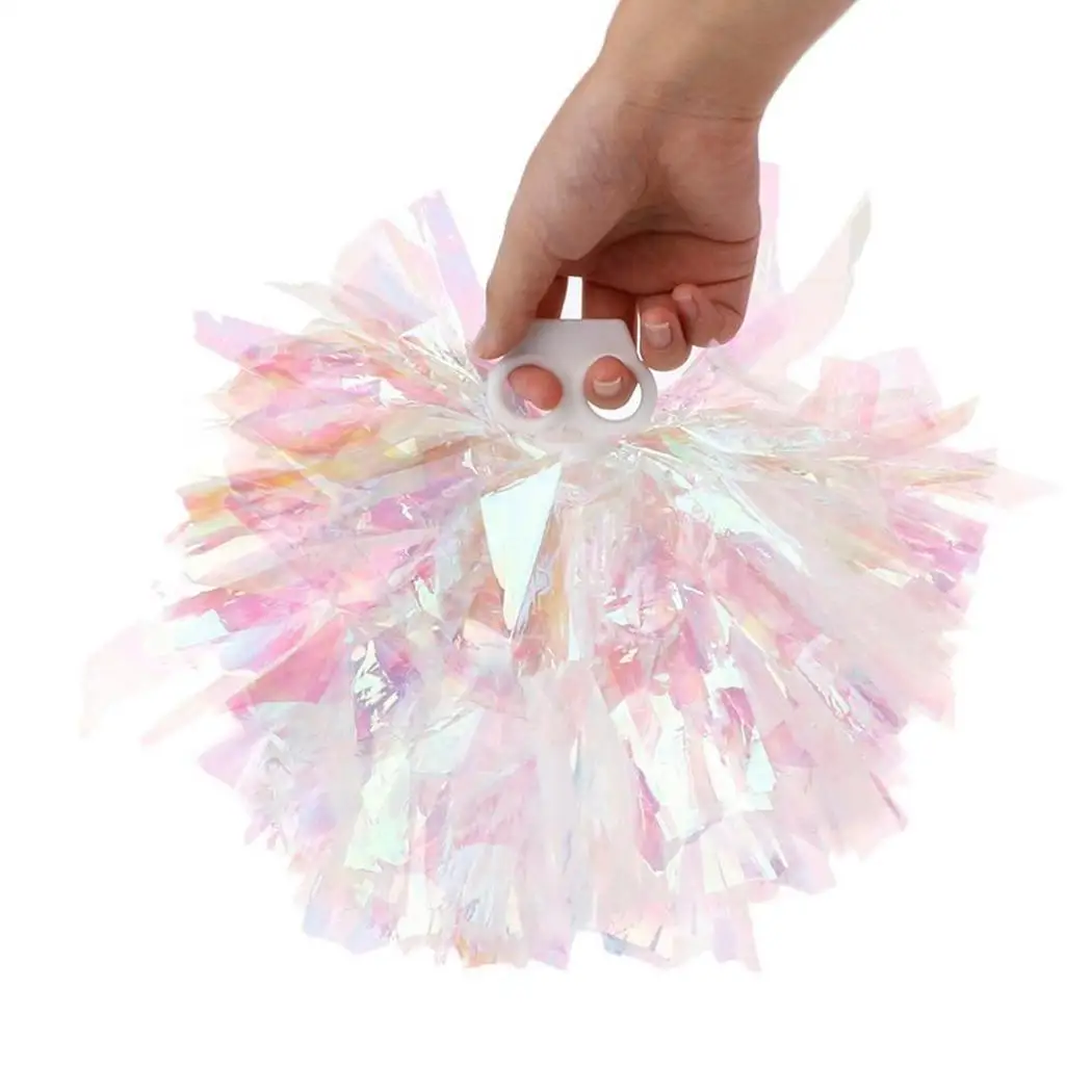 

Cheer Dance Sporting Supply Competition Cheerleading Pattern Flower Party Ball Ring handle As picture