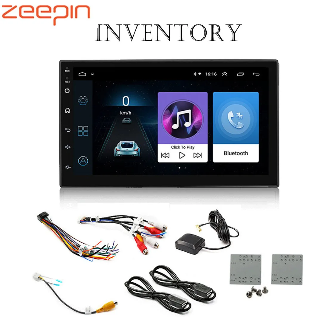 

Car Electronic Dog GPS Android 8.1 Radio Car Multimedia Player 1080P 7-inch HD LCD Screen Steering Control Bluetooth 4.0 Player