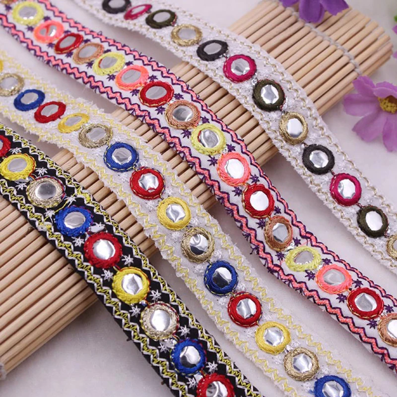 1 Yard Braided Fabric Ribbon Lace Trim Embellishment for Clothing Home Textiles 