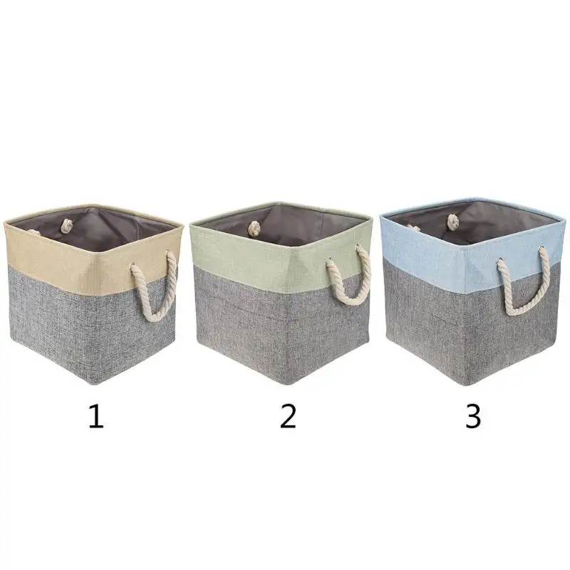 طوي مربع سلة التخزين الكتان الملابس لعب للماء الحاويات مربع طوي مربع سلة التخزين الكتان الملابس لعب للماء الحاويات مربع
