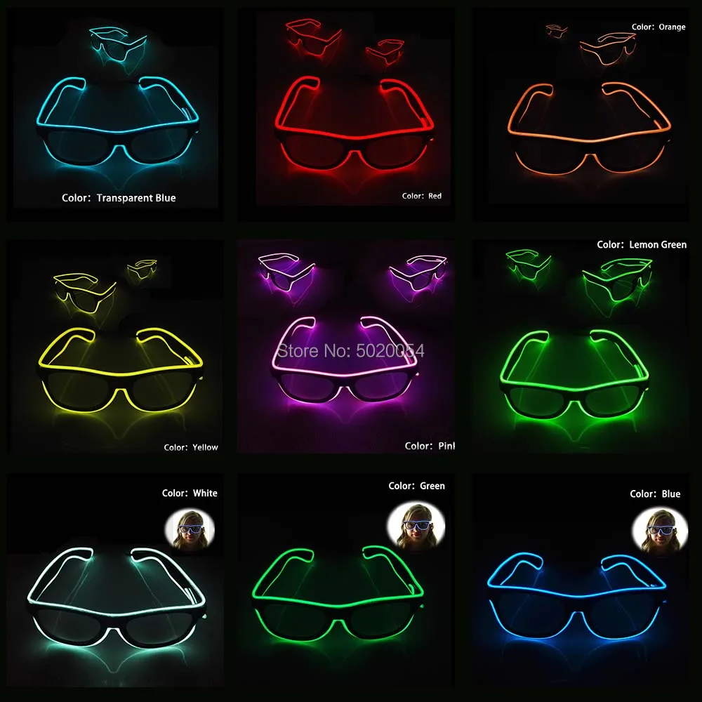 flashing glasses lens