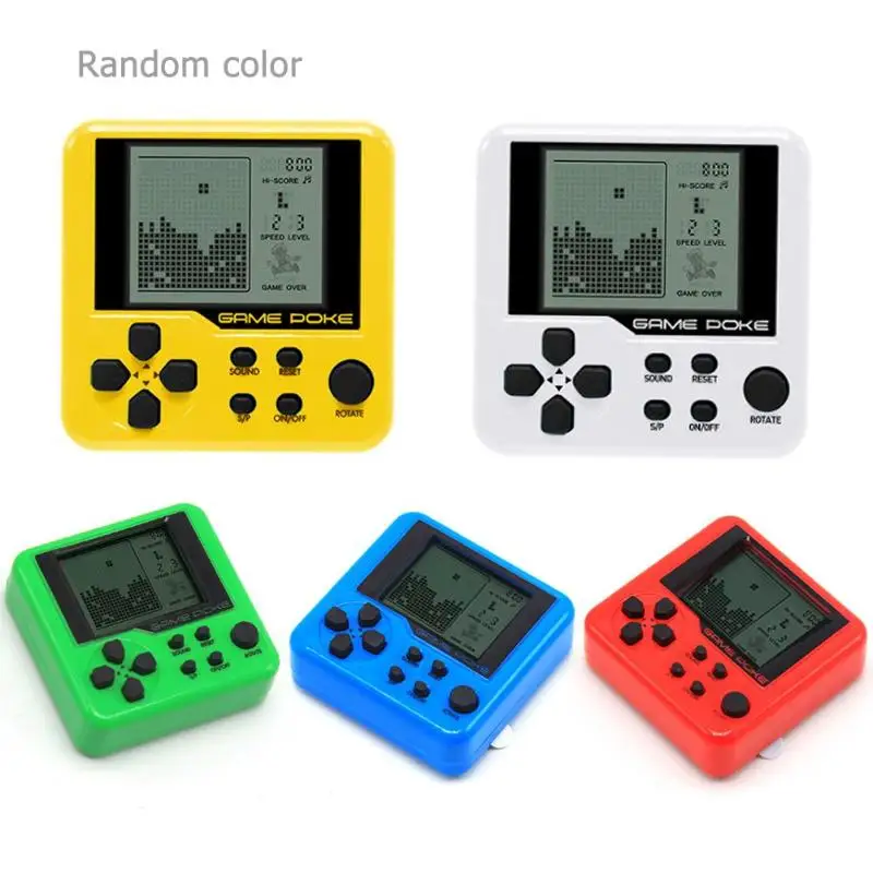 

26 Classic Games Tetris Pocket Game Consoles Portable Mini Electronic Pets Games Machine Tetris Brick Gaming Keychain Toys