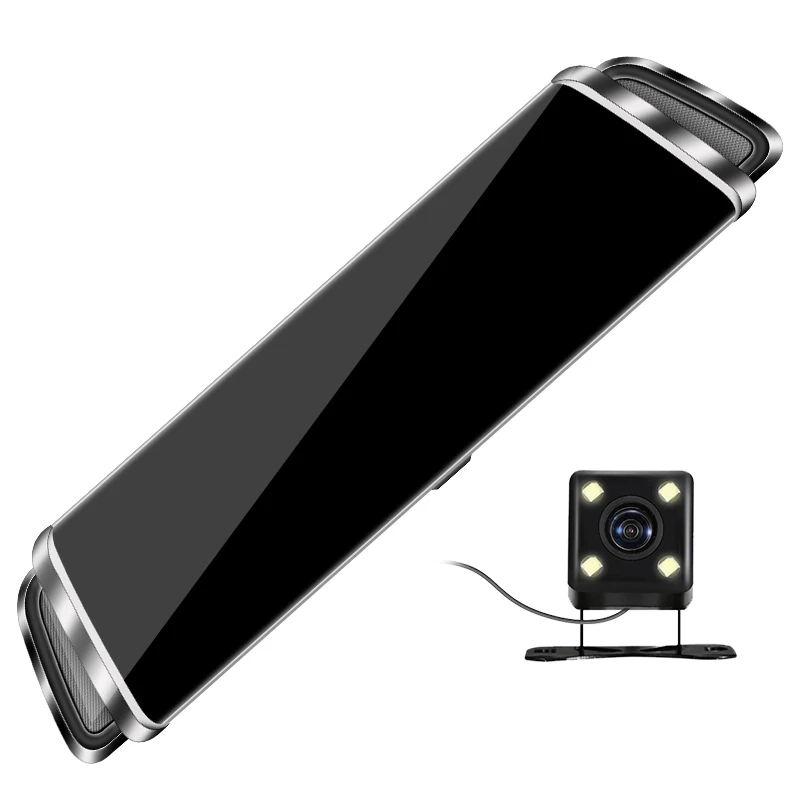  10 Inch Dash Cam Car DVR Stream Media Dual Lens Mirror Full Press Screen HDR Reversing Backup Camer
