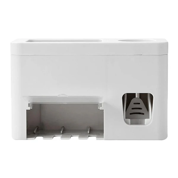 Bathroom Tool Toothbrush Holder Rack Simple Fashion Toothpaste Dispenser Multifunctional Squeezers With Wall-Stick | Дом и сад