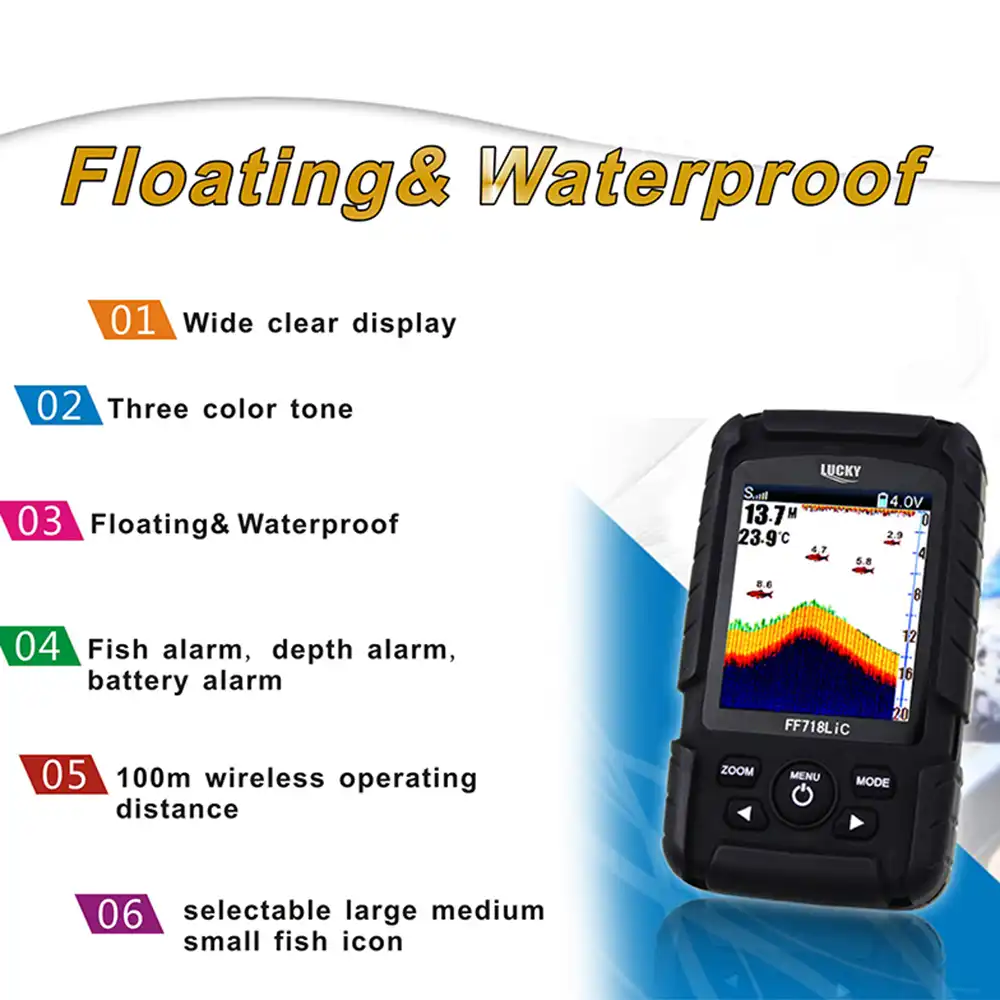 ラッキー Ff718lic 魚群探知ロシア語有線 ワイヤレス 2 イン 1 魚群探知機防水魚群探知冬の氷鯉釣り 魚群探知機 Aliexpress