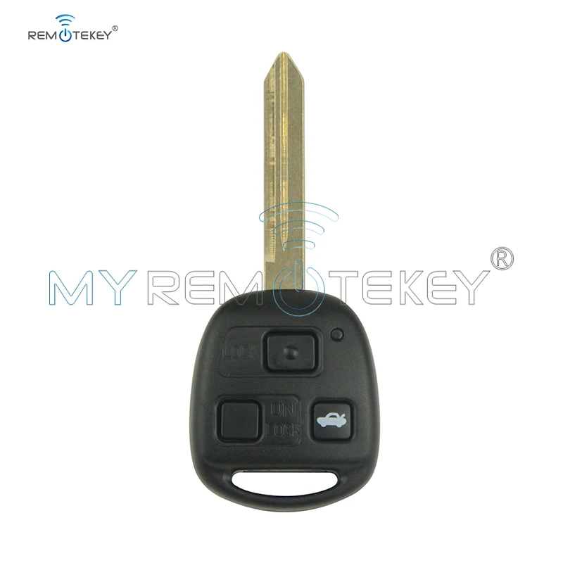 Remtekey 736670-A дистанционный ключ 3 кнопки 434 МГц без чипа TOY47 лезвие для Toyota Avensis 2004 2005 2006 2007 2008 2009