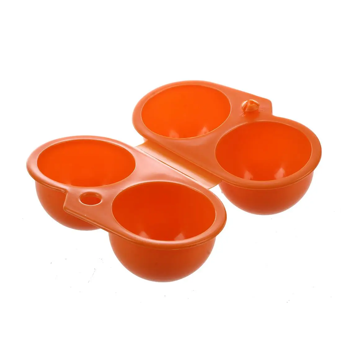

Fashion-Plastic Foldable Storage Case 4 Egg Holder Carrier Orange