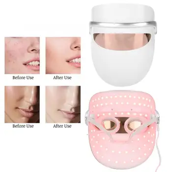 

blackhead removal 3 Colors LED Light Therapy Face Mask Anti Wrinkle Firming Skin Rejuvenation Beauty Mask skin tag removal