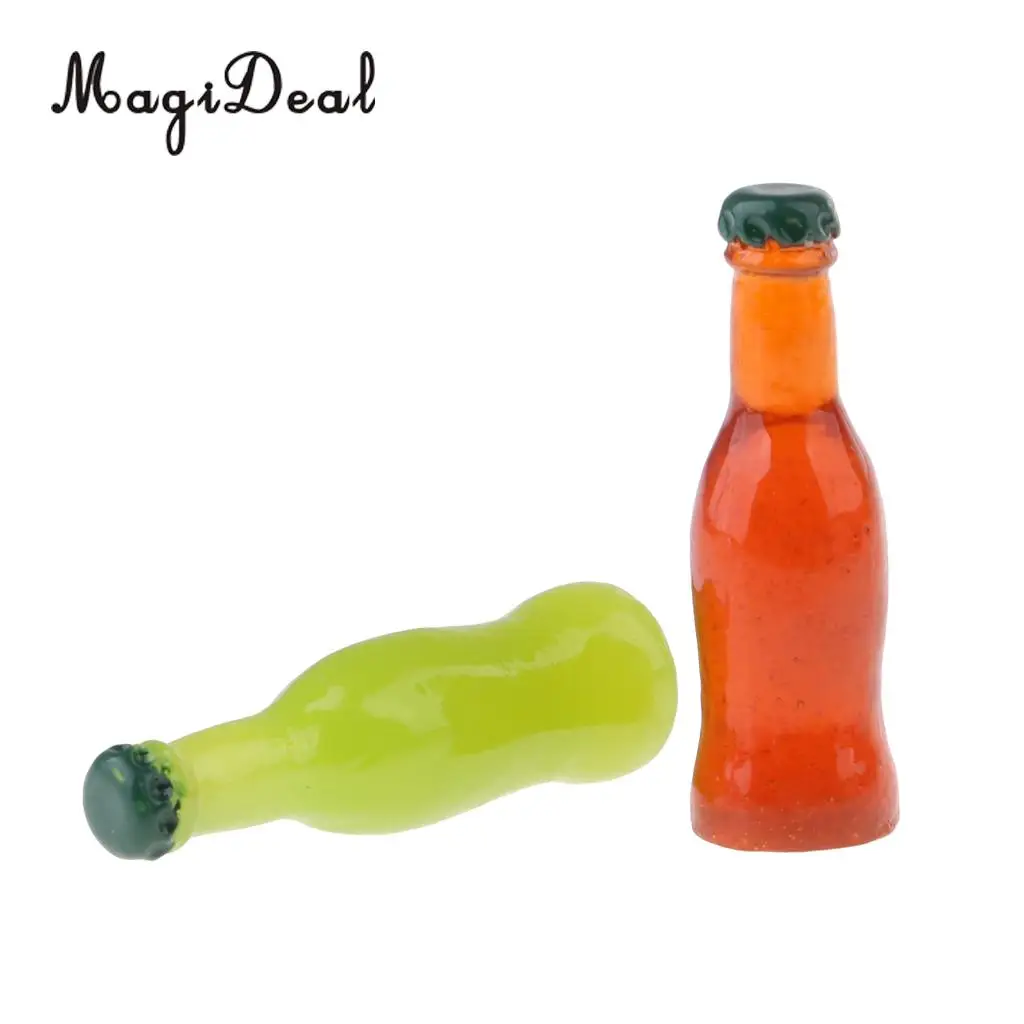 5X 1:12 Dollhouse Miniature Fruit Juice Bottles Model Dolls Kitchen Food