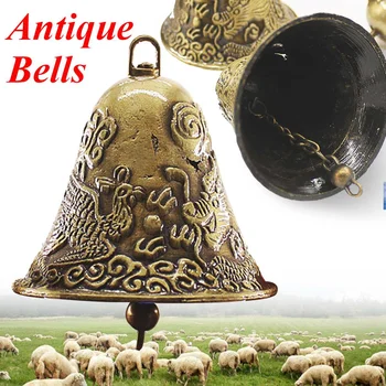 

1 Pcs Cow Horse Sheep Grazing Copper Bells Large Thickened Cattle Sheep Antique Bells Prevent The Loss Zinc Alloy Bells