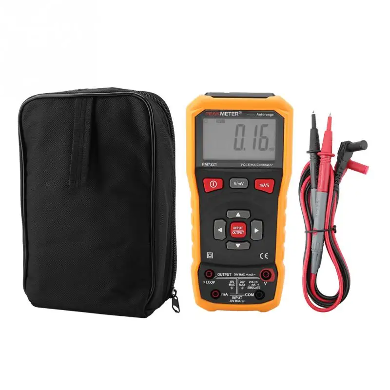 

PEAKMETER Digital Calibrator PM7221 DC Voltage Current Digital Calibrator 0-10V 0-24mA Voltage Tester Good Quality