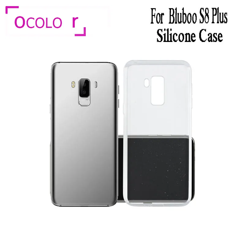 Ocolor для Bluboo S8 плюс силиконовый термополиуретановый чехол смартфона прозрачный
