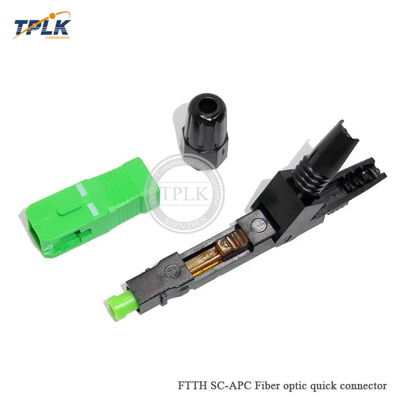 

2019 new High Quality 100pcs/lot SC APC Fiber Connector Singlemode FTTH SC APC Fast Connector SC APC Fiber Optic Fast Connector