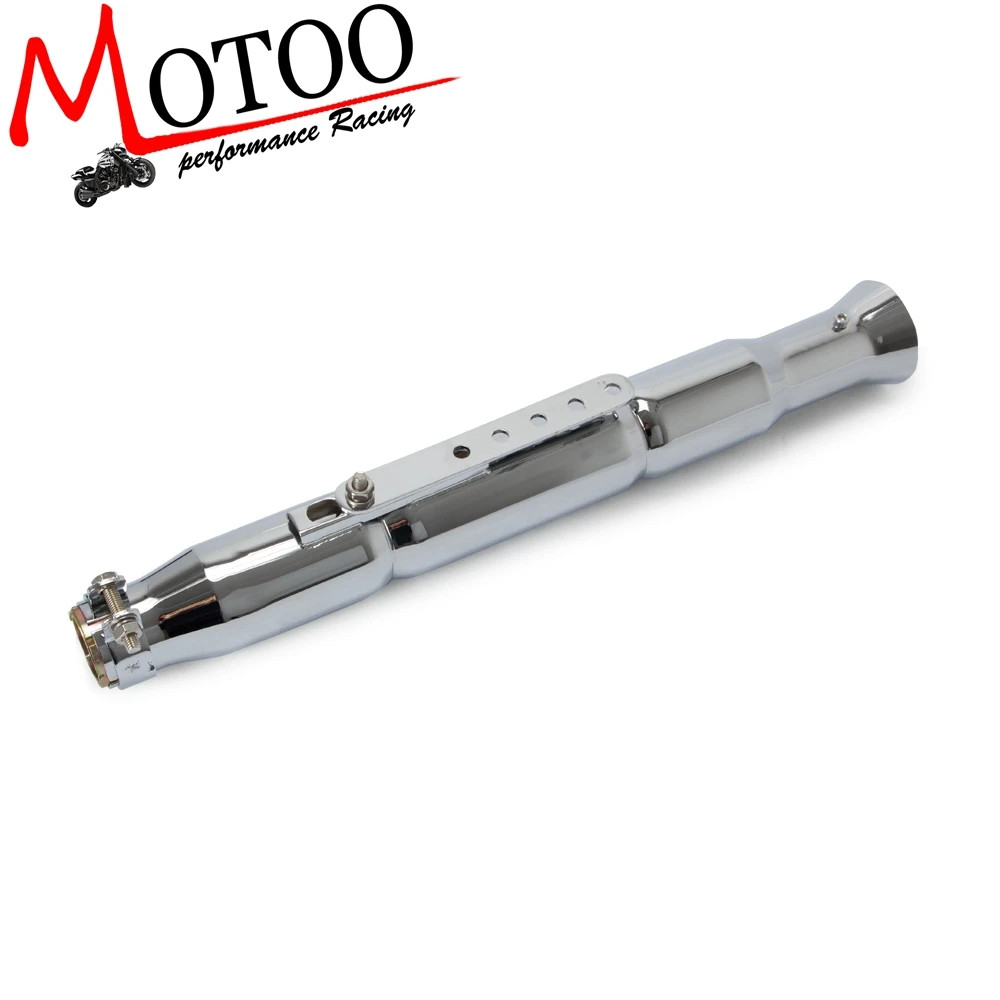 

Universal Retro Vintage Electroplating Chrome Motorcycle Exhaust Pipe Muffler Silencer