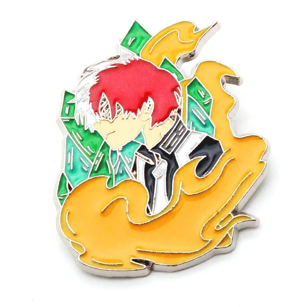 OHCOMICS аниме Otaku My Hero Academy Todoroki Shoto металлический крутой мультфильм бейдж брошь на