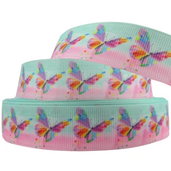 

7/8"(22mm) Birds owl Insect web bee printed Grosgrain ribbon,DIY handmade materials,wedding gift wrap,50Yc1644