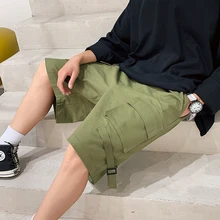 Сезон весна лето китайский стиль качество удобные хлопковые прилив мужской Harajuku Street свободные спортивные повседневные шорты