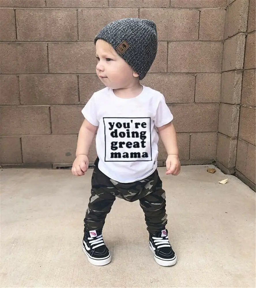 

Pudcoco Baby Boy Suit 0-3Y Infant Newborn Kids Baby Boy T-shirt Tops+Pants Trousers 2PCS Outfit Clothes Set