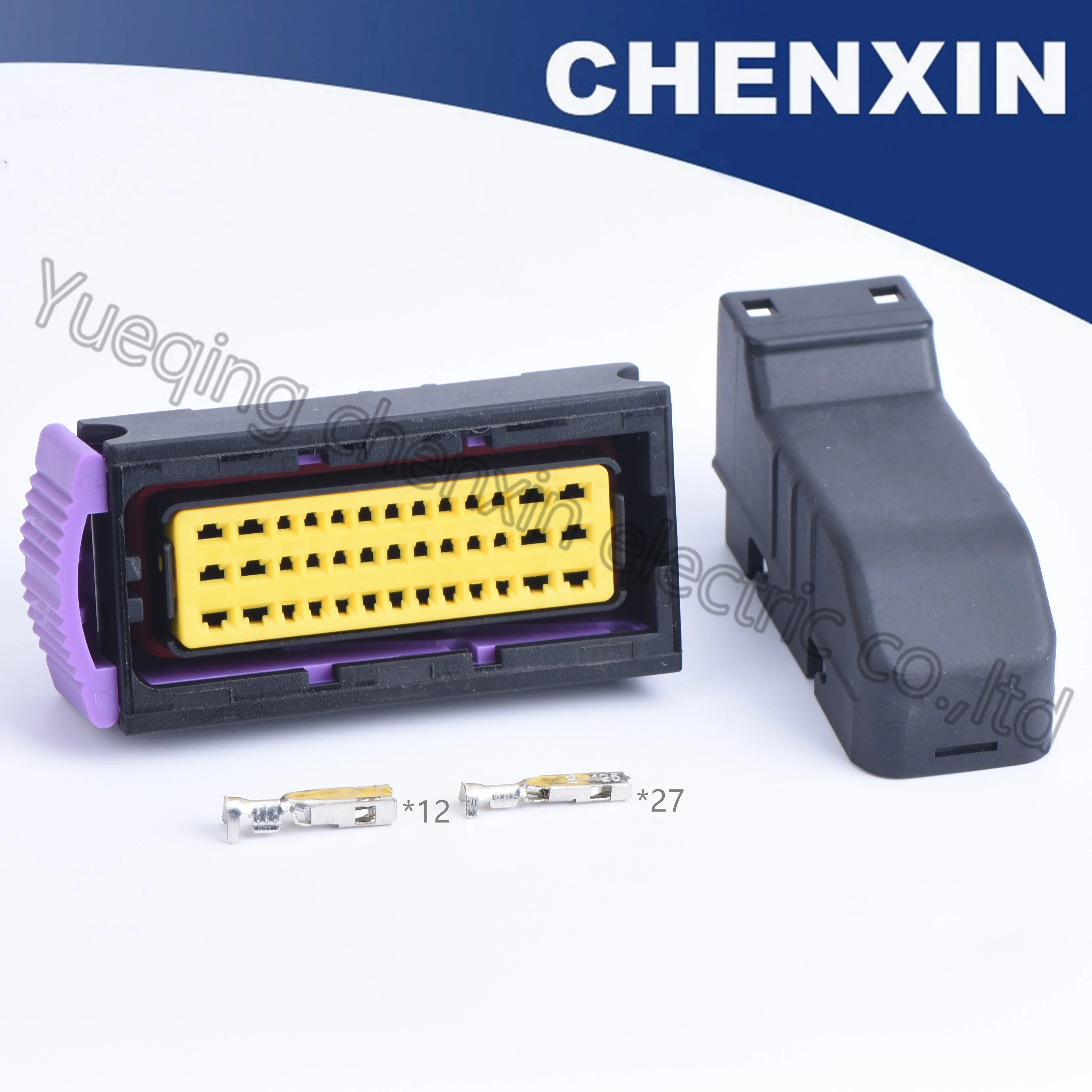 Черный 39 pin ECU автомобильный водонепроницаемый Женский электронный разъем