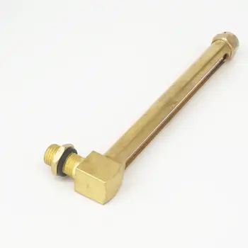 

M14x1.5mm 150mm Brass Oil Liquid Level Indicator Sight Glass For Lathes Sump Gas Engine Motor Tractor