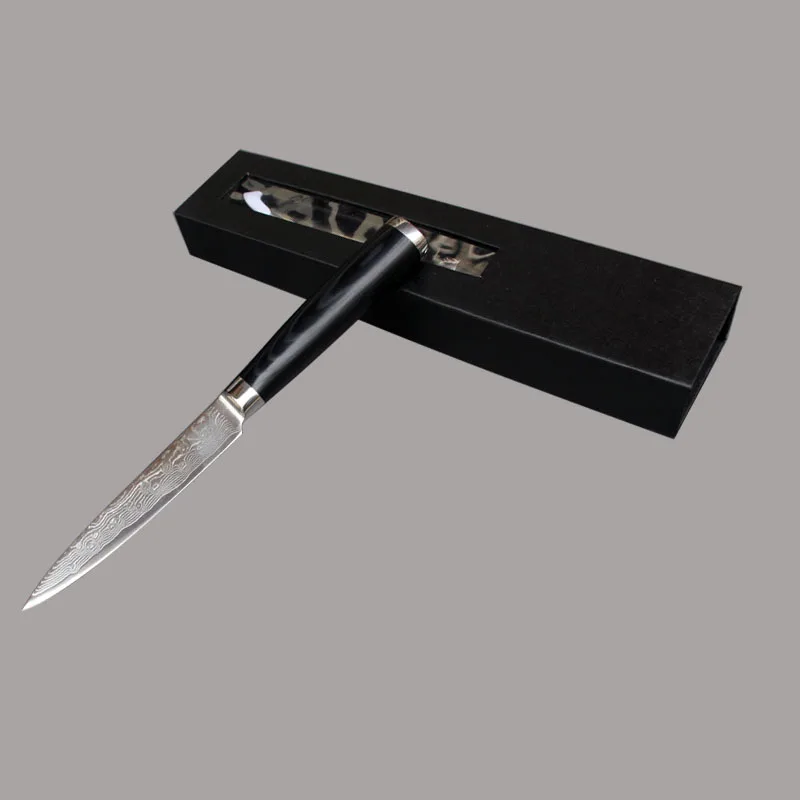 A Japanese damascus steel utility knife high-quality paring sharp kitchen knives 5 inch VG10 A Japanese damascus steel utility knife high-quality paring sharp kitchen knives 5 inch VG10