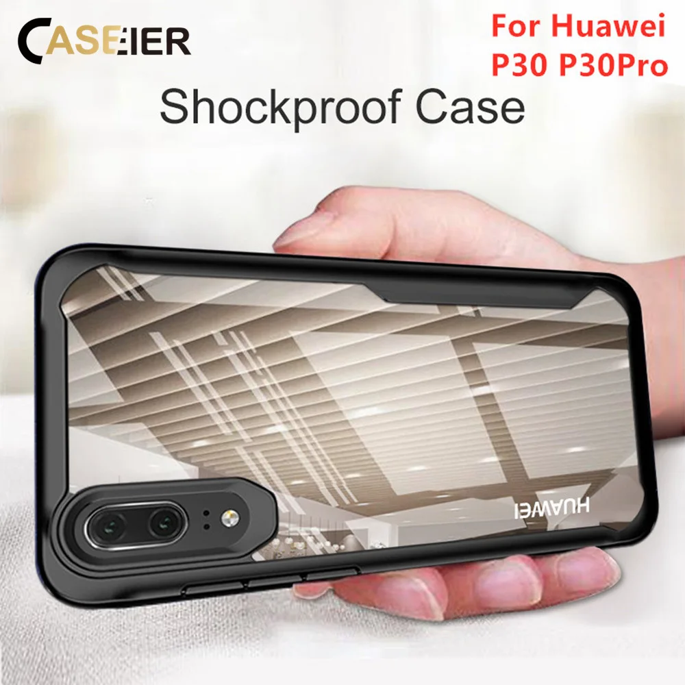 

CASEIER TPU Shockproof Case For Huawei Mate 20 10 Lite Pro Phone Case Cover For Huawei Honor V20 P30 P20 Lite Pro Funda Covers