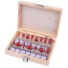 

15Pcs/set Milling Cutter Machine Tools Set Router Bit for Wood Cutter Carbide Shank Mill Milling Wood Cutters Woodworking Tool