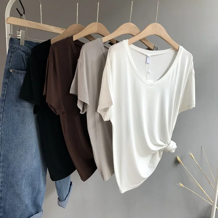 

Mooirue 2018 Spring Summer Casual Harajuku T Shirt Tee Shirt Woman V Short Short Sleeve Printed O Neck New Fit Cotton Pullovers