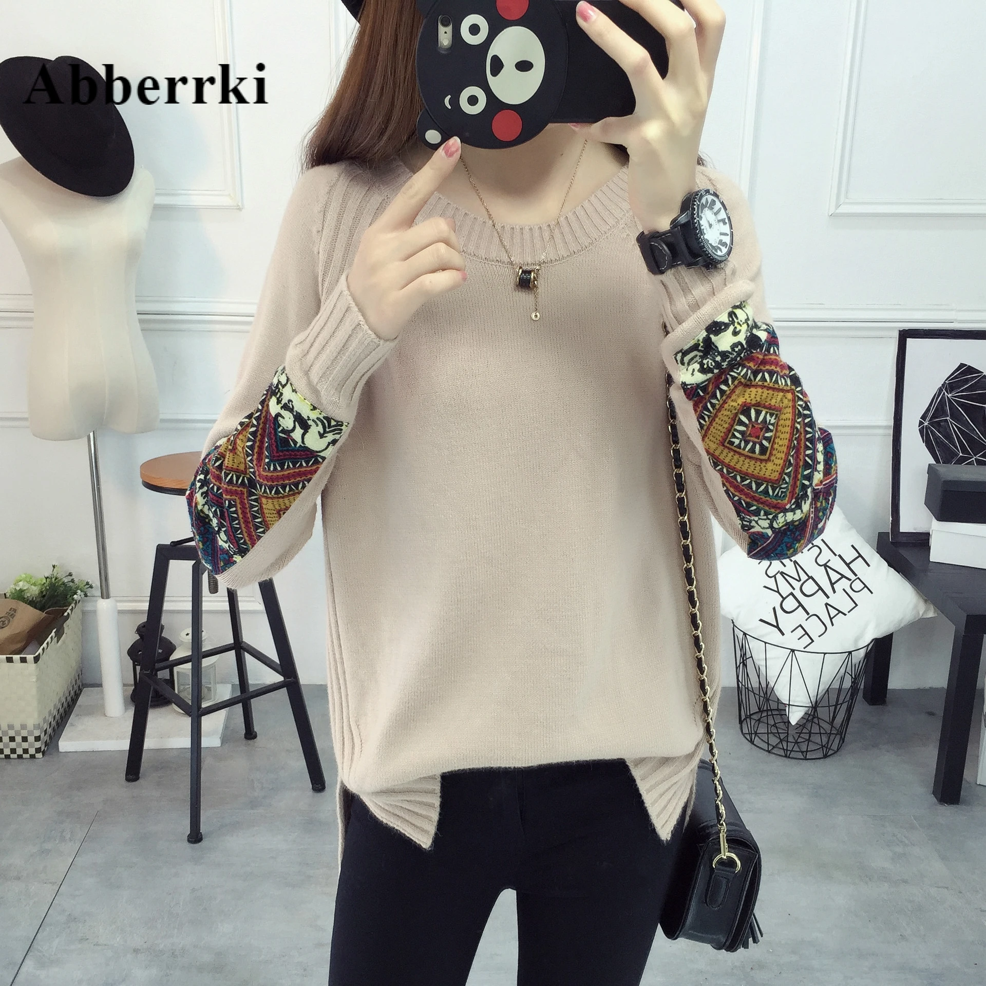 Autumn New Large Size S-3XL Loose Pullover Sweater Women All-match Sweaters Winter Coat Fashion Female Tops Shirt | Женская одежда