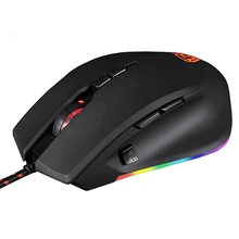 Motospeed V80 Rgb Profissional 5000 точек/дюйм геймера Мышь Usb компьютера Wried оптическая мышь с подсветкой Дыхание Led для портативных ПК