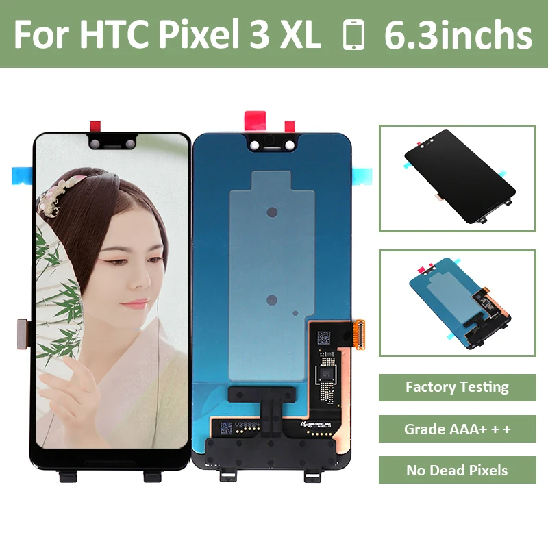 5 шт./лот для Google Pixel 3XL ЖК-дисплей с кодирующий преобразователь сенсорного экрана