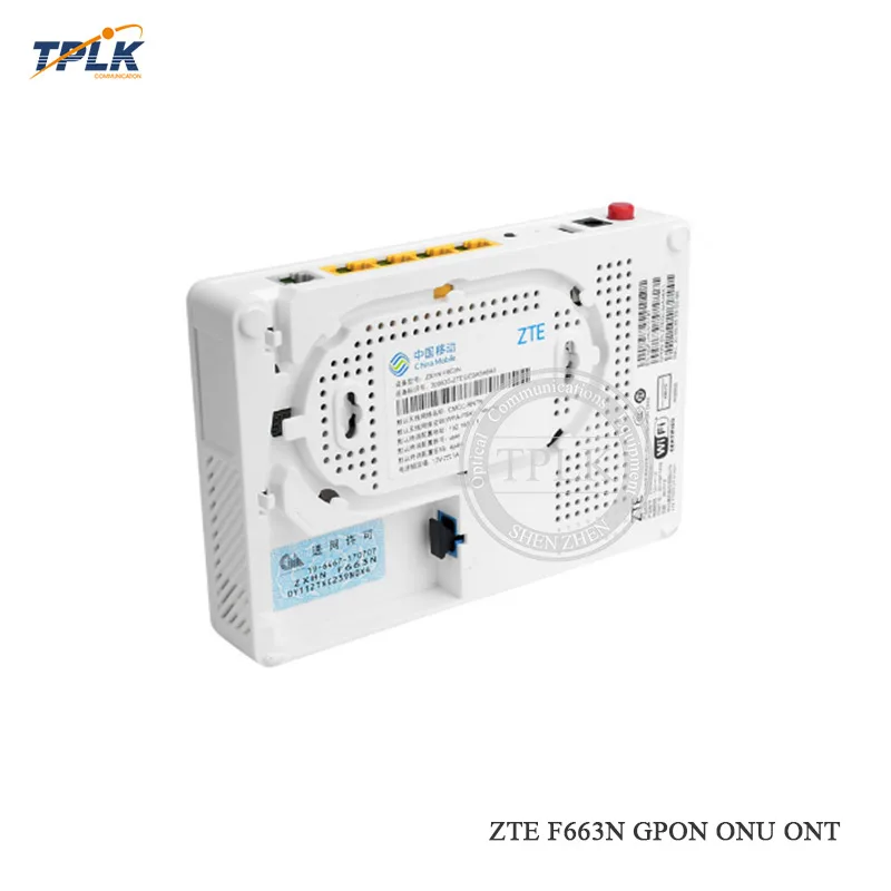 

Used ZTE F663N GPON ONU/ONT with 1GE+3FE+1tel+wifi+USB English version with china mobile LOGO