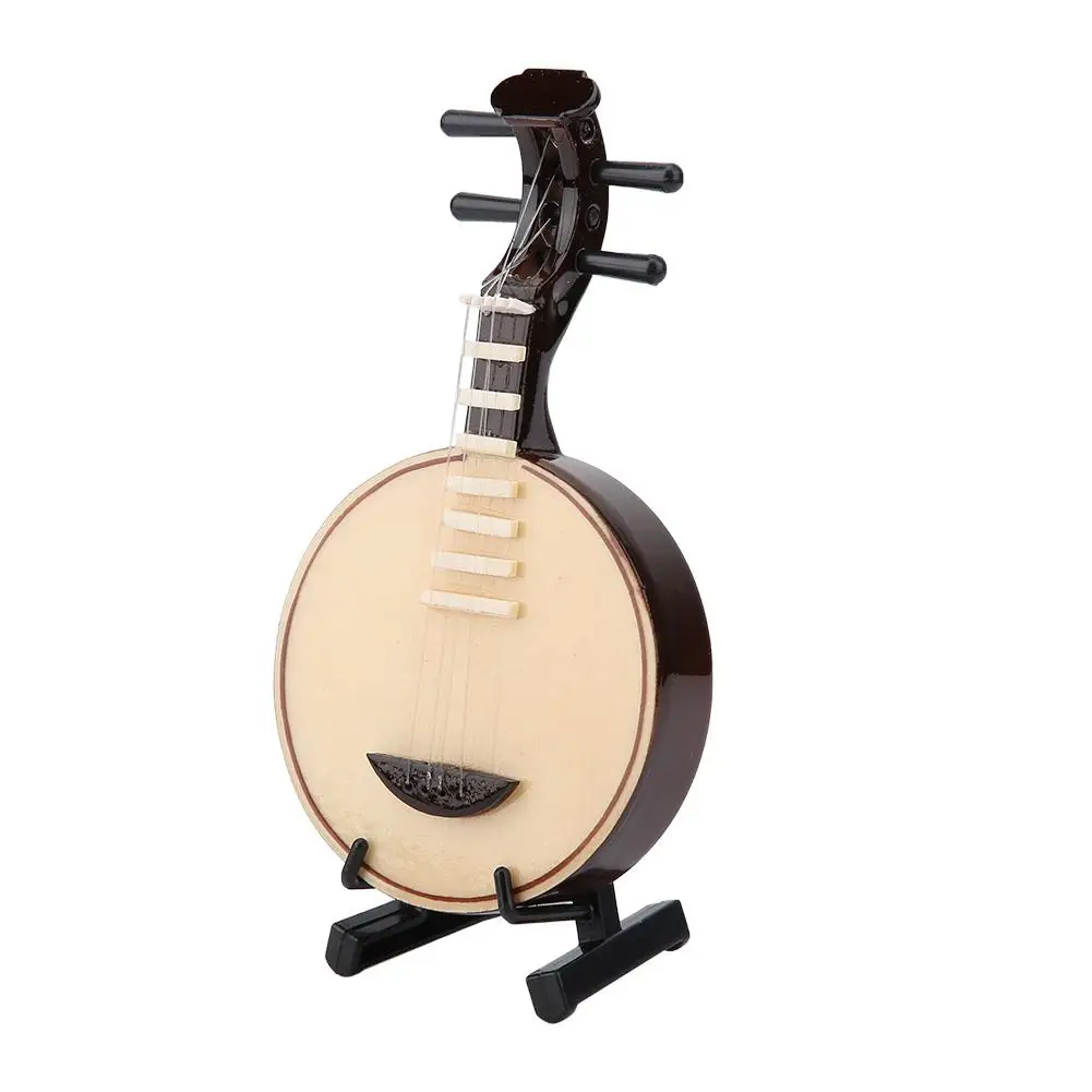 Миниатюрный деревянный музыкальный инструмент модель дисплей мини украшения Ремесло домашний стол Декор