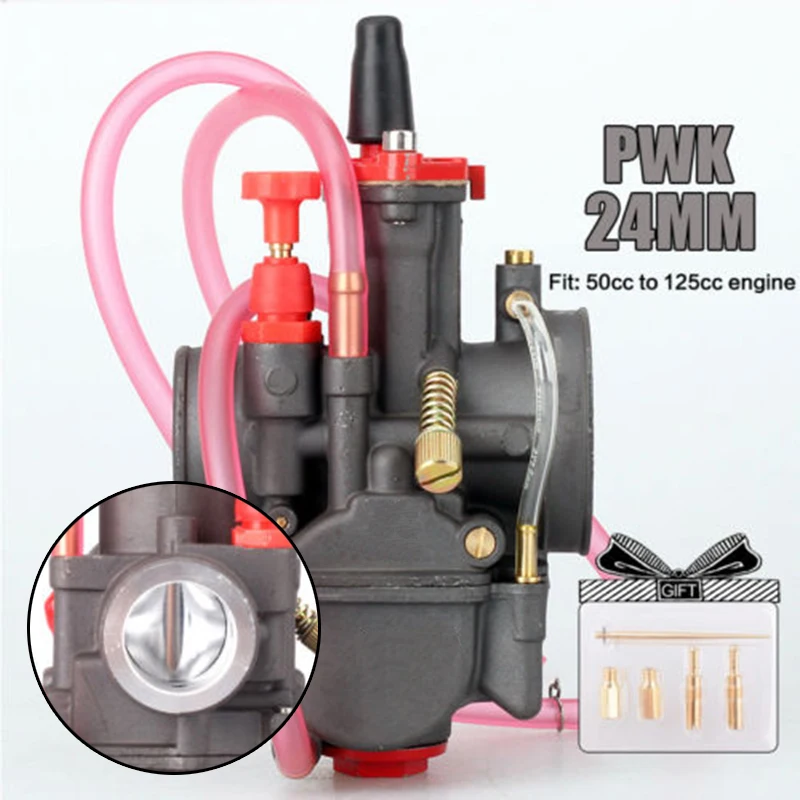 

Universal 24mm PWK Carburetor Carb For Keihin Mikuni Dellorto Koso OKO Power Jet Motor Engine Carburetor Accessories