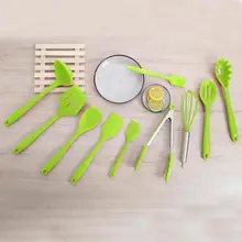 10 шт./компл./комплект силиконовые термостойкие антипригарные кухонные принадлежности кухонная утварь приспособление