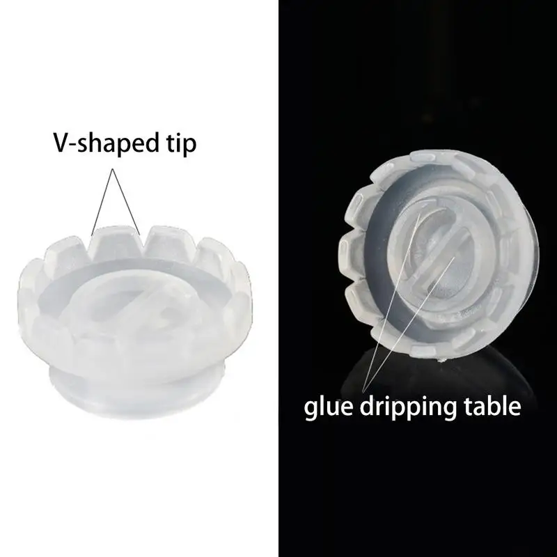 50 PCS Camellia Shaped Eyelash Grafting Extension Growing Blooming Cup Eyelash Assistant Tool Drop Glue Cup Convenient to Use