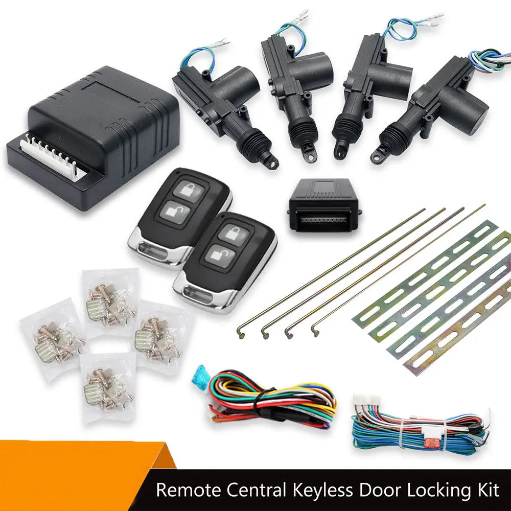 

Car 4 Door Central Lock Actuator Auto Locking Keyless Entry System Remote Kit