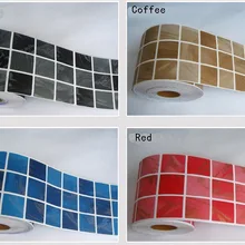 Самоклеющиеся мозаичные DIY 5 м* 10 см виниловые наклейки для кухни, наклейки для плитки, домашний декор, обои для ванной