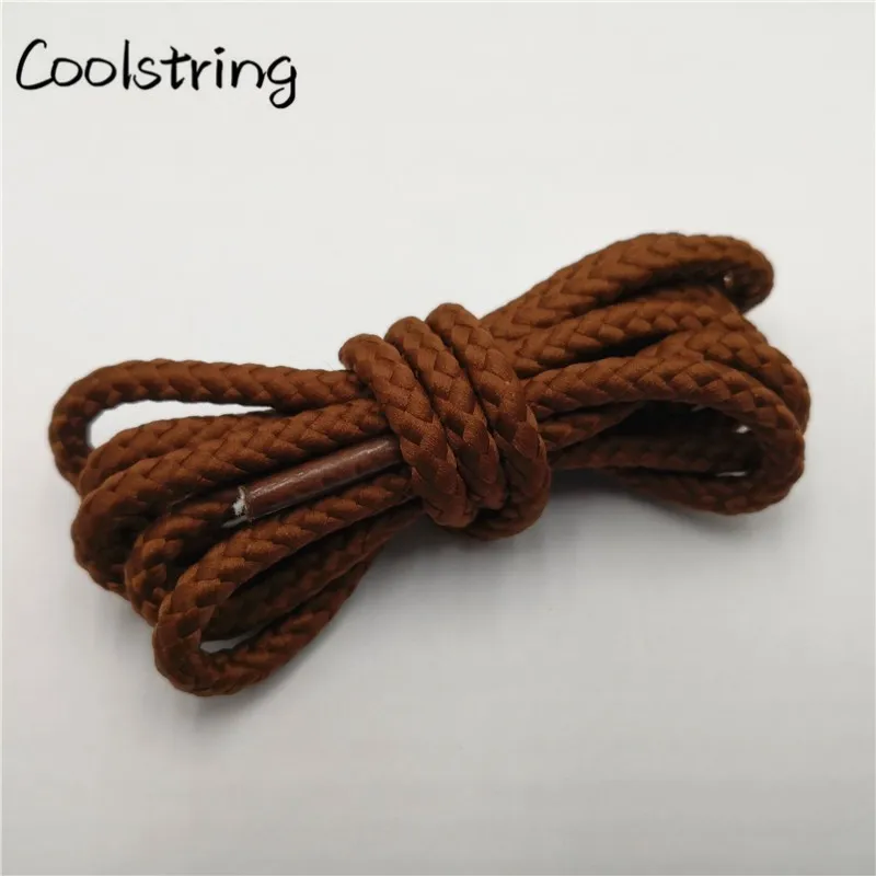 Coolstring 1 Pair Solid Color Round Shoe Laces Unisex Casual Shoelaces Sneakers Shoestring For Canvas Shoes Martin Boots Laces