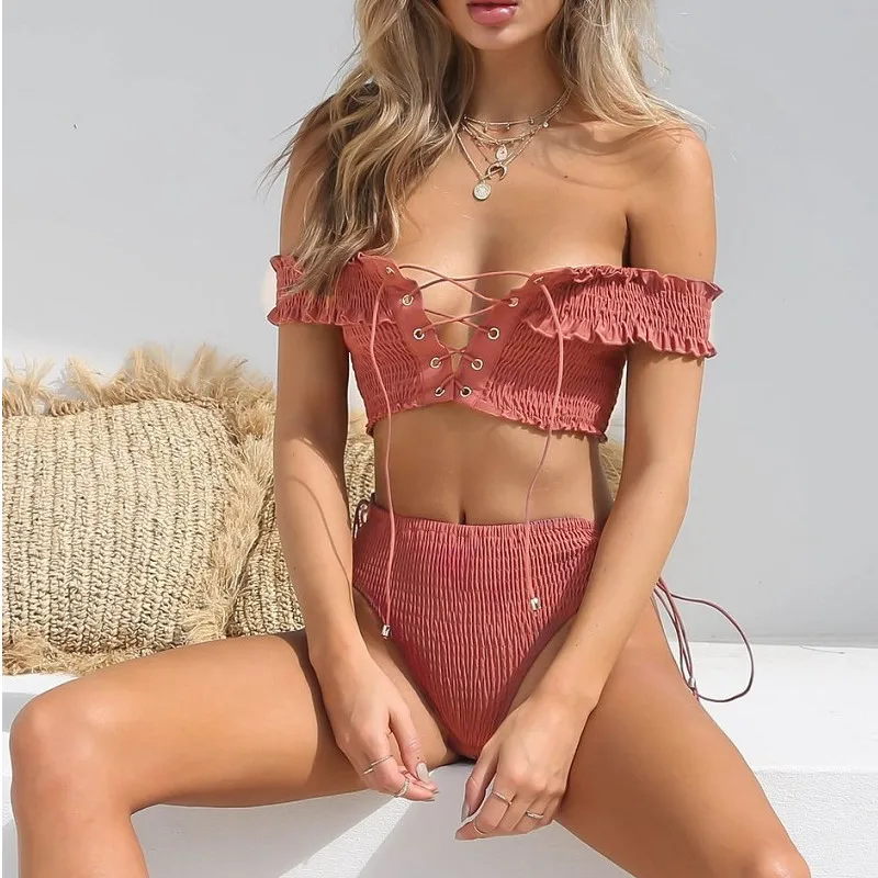 

Women Sexy Bandeau Bandage Bikini Set Push-Up Brazilian Swimwear 2019 Sumemr Bikini Set