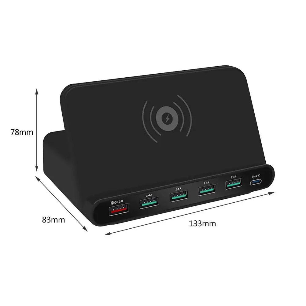 جديد 3 في 1 شاحن لاسلكي USB متعدد المنافذ QC 3.0 محطة شحن سريع حامل هاتف المحمول الهاتف اكسسوارات جديد 3 في 1 شاحن لاسلكي USB متعدد المنافذ QC 3.0 محطة شحن سريع حامل هاتف المحمول الهاتف اكسسوارات