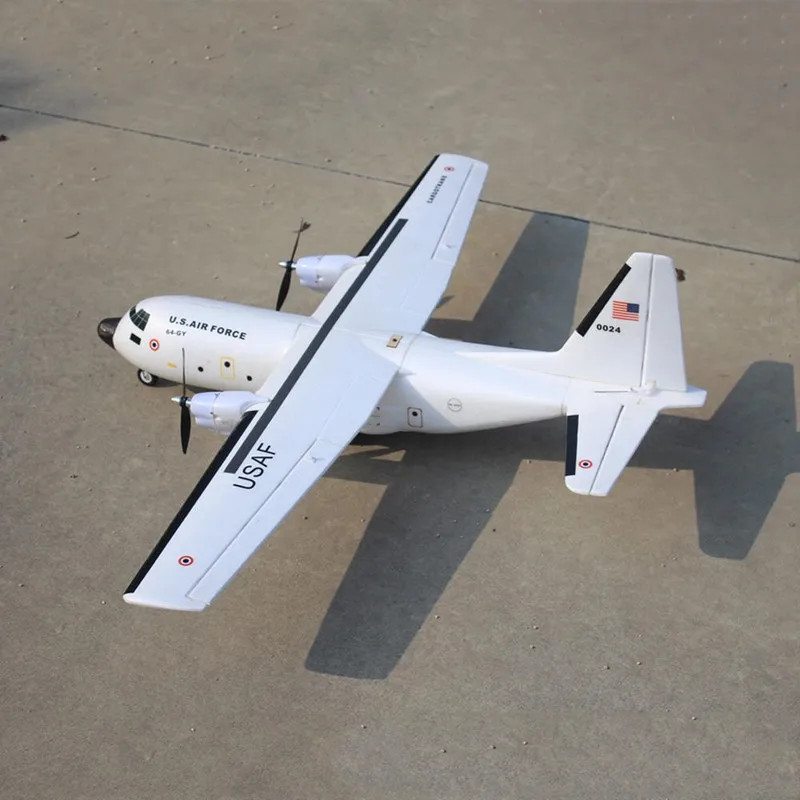 Обновленный C 160 Cargotrans Twin Hercules 1120 мм размах крыльев EPOS Warbird Transport RC набор самолетов