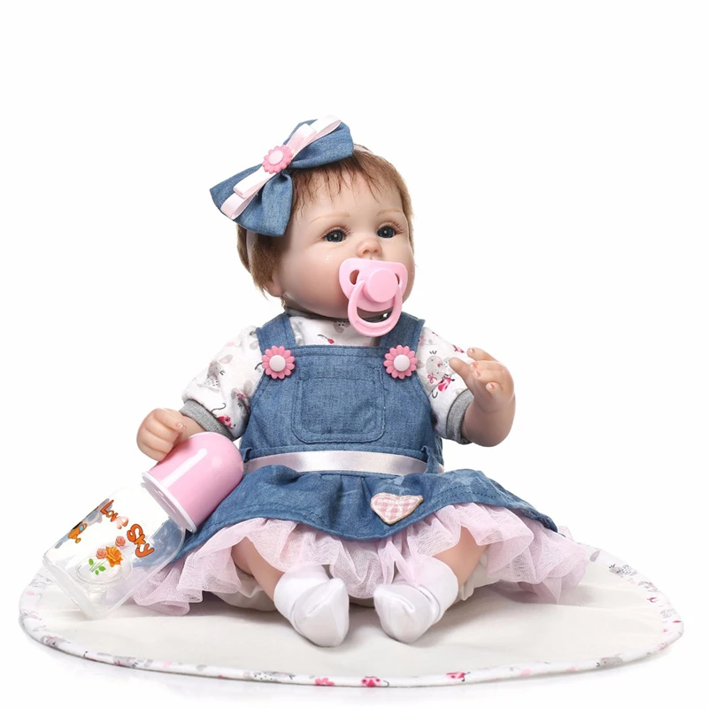 

43cm Silicone Reborn Boneca Realista Fashion Baby Dolls Realistic Newborn Doll For Children Birthday Gift Bebes Reborn Dolls
