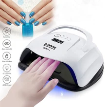 SUN XPlus 80 Вт лампа для ногтей УФ-светодиодный светильник профессиональная Сушилка для ногтей гель-машина для всех гель-лаков ЖК-дисплей умный синхронизация инфракрасного зондирования