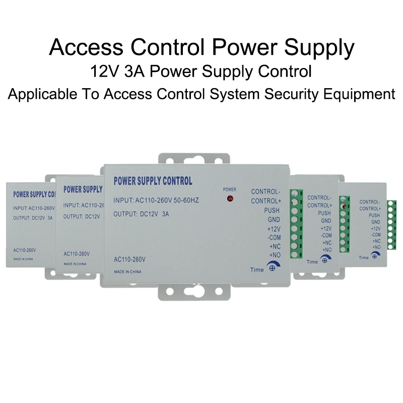 

DC 12V 3A New Door Access Control system Switch Power Supply AC 110~240V Delay time max 15s High Quality Power Supply Control